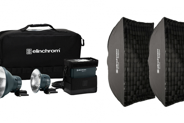 Kit 2x ELB 500 + softboxes + parapluies + accessoires