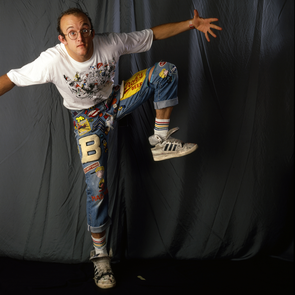 Keith HARING Portait N°157(1986). Ekta 4x5inch Collection JAZZPORTRAITS  450 musiciens