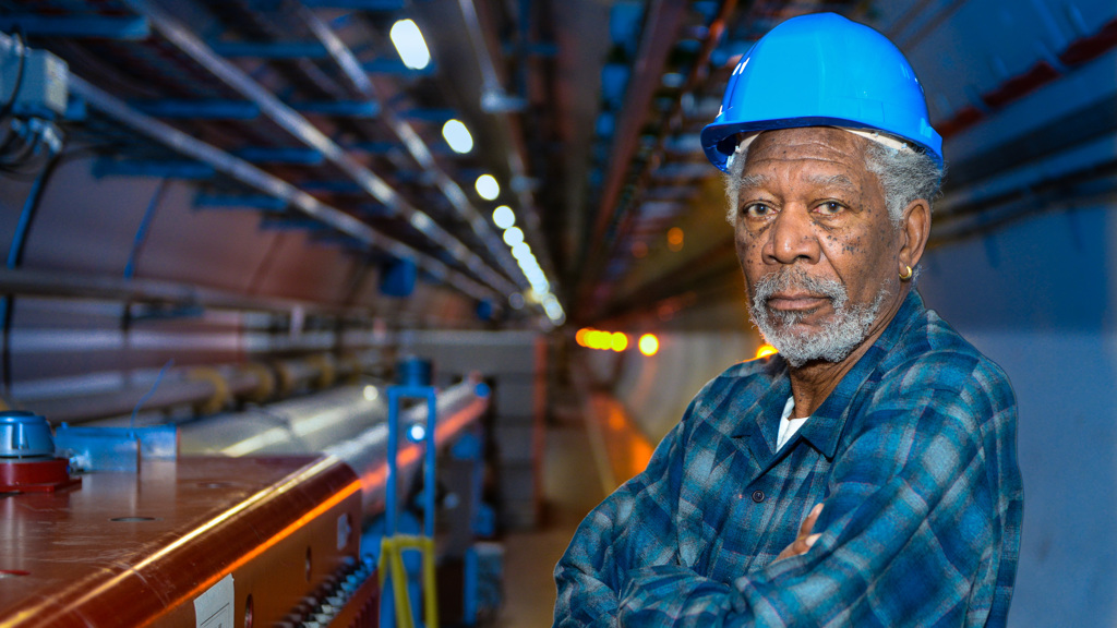 Morgan Freeman au CERN