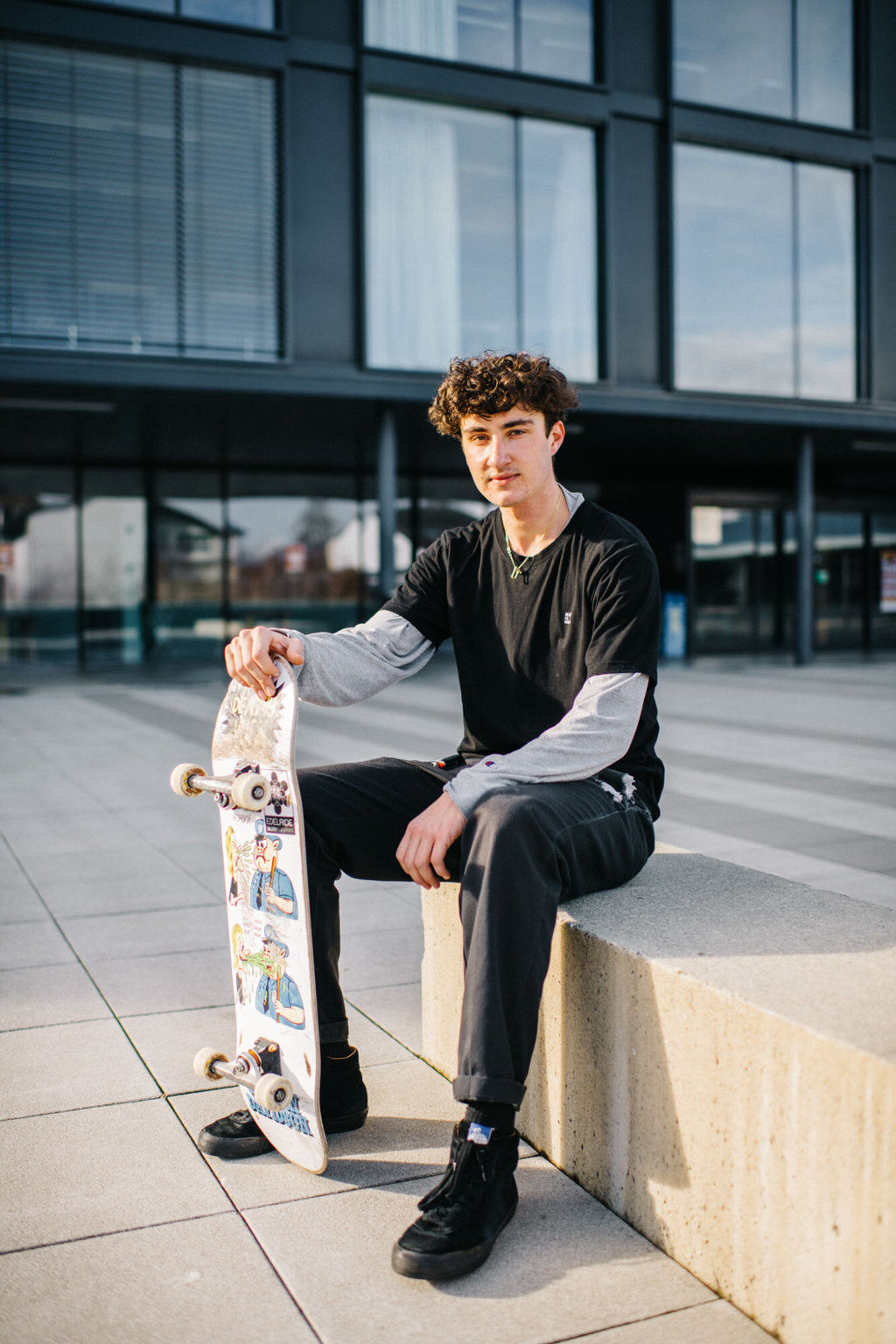 Portrait d'un skater à Morges.